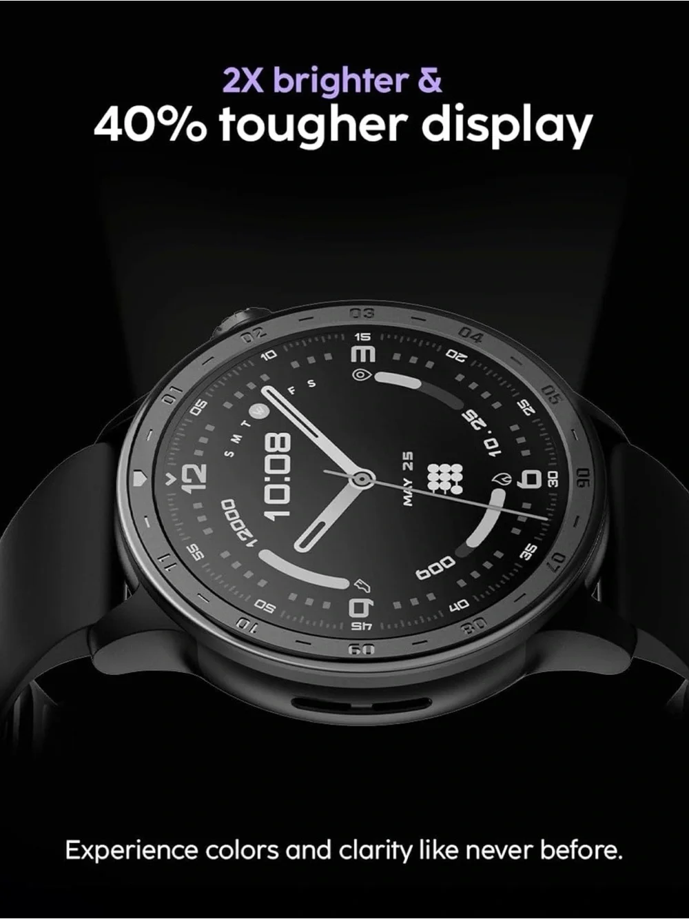 Cubitt Aura 2 Smartwatch with Navy Silicone Band, NIB